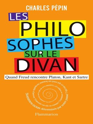 cover image of Les philosophes sur le divan